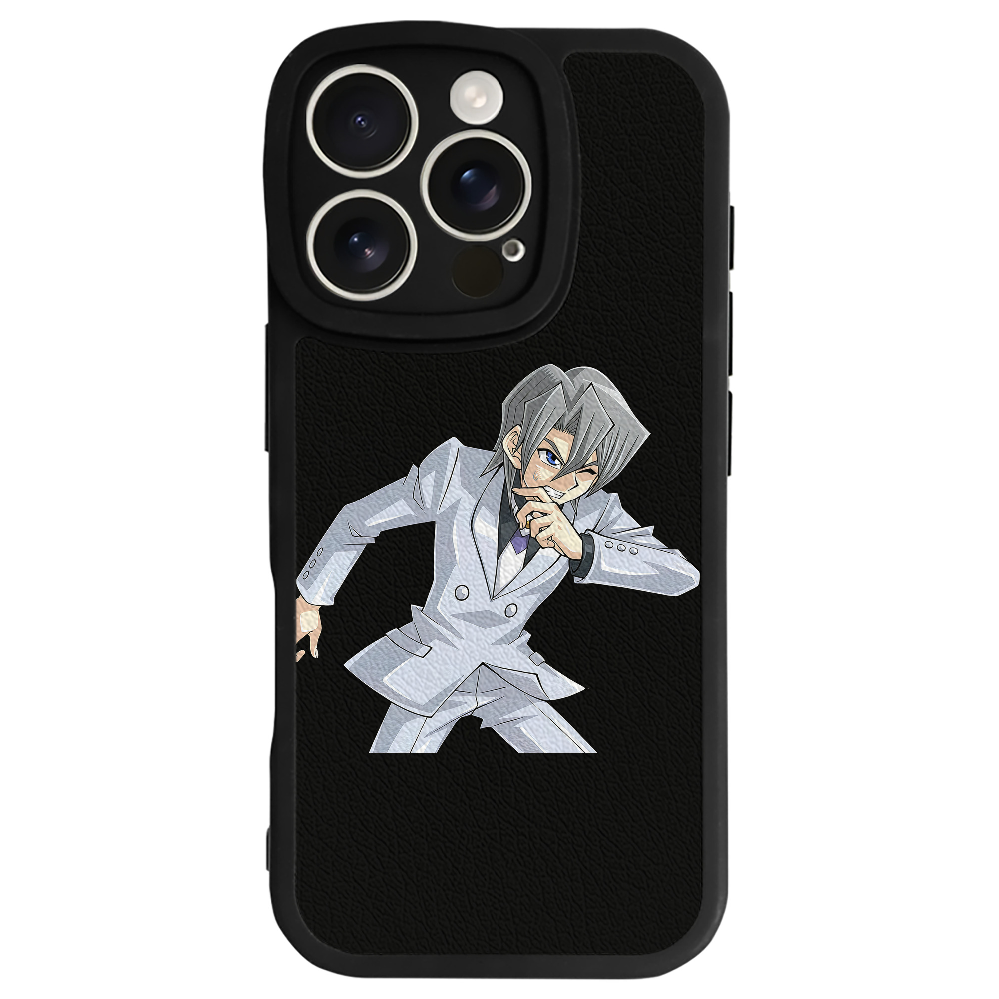 （画像用） 遊☆戯☆王 Yu-Gi-Oh! 【iPhone 16シリーズ対応】シリコンスマホケース（レザー調） 材質：シリコン